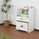 本棚 キッズ 本立て 子供用 マガジンラック ワゴンつき 【納期C】【jea-tsm-59h】