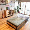 ディスプレイラック おしゃれ オープンラック 2段 収納 棚 収納 西海岸 おしゃれ 男前 ブルックリン コレクションラック リビング シンプル 【納期C】【jea-wci-or3981】