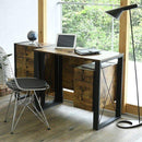 デスク 机 おしゃれ ビンテージ風 引き出し付き 【納期A】【jkp-fbr-0002】