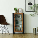 コレクションラック 収納棚 ガラス扉 カフェ風 ビンテージ調 おしゃれ 【納期A】【jkp-fbr-0004】