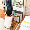 絵本ラック 本棚 おもちゃ箱 キャスターつき 安全 安心 幼稚園児 保育園 小学校 低学年 【納期A】【jkp-fes-0002】