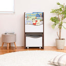 絵本ラック 本棚 おもちゃ箱 キャスターつき 安全 安心 幼稚園児 保育園 小学校 低学年 【納期A】【jkp-fes-0002】