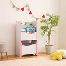 絵本ラック 本棚 おもちゃ箱 キャスターつき 安全 安心 幼稚園児 保育園 小学校 低学年 【納期A】【jkp-fes-0002】