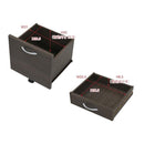 デスクワゴン チェスト キャスターつき 引き出し 収納棚 A4サイズ対応 収納可能 棚 シンプル おしゃれ ワイド ワゴン シック 落ち着いた メンズライク 取っ手 【納期A】【jkp-fwd-0008】