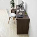 デスク 机 ワイド 作業台 勉強机 横長 オフィス 書斎 パソコンテーブル PC 事務所 背面収納 配線 コード 壁寄せ 壁付け 引き出し 180cm 190cm 200cm 210cm 幅 【納期A】【jkp-fwd-wideset】