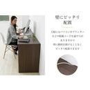 デスク 机 ワイド 作業台 勉強机 横長 オフィス 書斎 パソコンテーブル PC 事務所 背面収納 配線 コード 壁寄せ 壁付け 引き出し 180cm 190cm 200cm 210cm 幅 【納期A】【jkp-fwd-wideset】