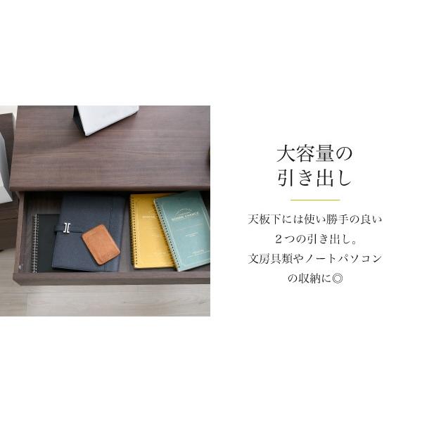 デスク 机 ワイド 作業台 勉強机 横長 オフィス 書斎 パソコンテーブル PC 事務所 背面収納 配線 コード 壁寄せ 壁付け 引き出し 180cm 190cm 200cm 210cm 幅 【納期A】【jkp-fwd-wideset】