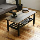 センターテーブル リビングテーブル ローテーブル ビンテージ風 ブルックリン カフェ風 おしゃれ レトロ感 アンティーク調 かっこいい cafe 天板 木目 棚 ラック 【納期A】【jkp-kks-0018】