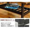 センターテーブル リビングテーブル ローテーブル ビンテージ風 ブルックリン カフェ風 おしゃれ レトロ感 アンティーク調 かっこいい cafe 天板 木目 棚 ラック 【納期A】【jkp-kks-0018】