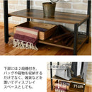 ハンガーラック オープンラック 収納棚 ビンテージ風 ブルックリンスタイル カフェ風 おしゃれ レトロ 北欧 ナチュラル カフェ風 デザイン かっこいい 棚 ラック 【納期A】【jkp-kks-0019】