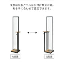 姿見鏡 スタンドミラー 全身 鏡 細い 高さ 160cm スリム コンパクト 省スペース ビンテージ風 ブルックリン カフェ風 おしゃれ レトロ 北欧 木目 棚 ラック 【納期A】【jkp-kks-0020】