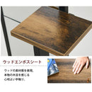 姿見鏡 スタンドミラー 全身 鏡 細い 高さ 160cm スリム コンパクト 省スペース ビンテージ風 ブルックリン カフェ風 おしゃれ レトロ 北欧 木目 棚 ラック 【納期A】【jkp-kks-0020】