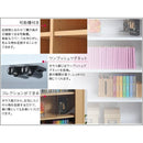 ディスプレイラック コレクションラック フィギュアケース ガラス扉 収納ラック 棚 キャビネット リビング 白 ホワイト ナチュラル 木目 ロータイプ 北欧 カフェ 【納期A】【jp-fr-046】