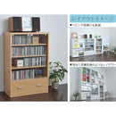 ガラスキャビネット 引き出し付き シンプル コンパクト 小さい 収納棚 収納ラック ディスプレイ コレクションケース おしゃれ ホワイト 白 木目 北欧 ガラス扉 【納期A】【jp-fr-050】