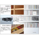 ガラスキャビネット 引き出し付き シンプル コンパクト 小さい 収納棚 収納ラック ディスプレイ コレクションケース おしゃれ ホワイト 白 木目 北欧 ガラス扉 【納期A】【jp-fr-050】