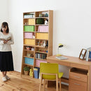 本棚 大容量 可動棚 1cmピッチ サイズ調整 薄型 スリム 薄い 壁面収納 オープンラック 書棚 ブックラック コレクション おしゃれ シンプル 北欧 白 ホワイト 茶 【納期A】【jp-yh-110h】