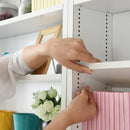 本棚 大容量 可動棚 1cmピッチ サイズ調整 薄型 スリム 薄い 壁面収納 オープンラック 書棚 ブックラック コレクション おしゃれ シンプル 北欧 白 ホワイト 茶 【納期A】【jp-yh-110h】