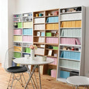 本棚 大容量 可動棚 1cmピッチ サイズ調整 薄型 スリム 薄い 壁面収納 オープンラック 書棚 ブックラック コレクション おしゃれ シンプル 北欧 白 ホワイト 茶 【納期A】【jp-yh-110h】