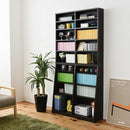 本棚 大容量 可動棚 1cmピッチ サイズ調整 薄型 スリム 薄い 壁面収納 オープンラック 書棚 ブックラック コレクション おしゃれ シンプル 北欧 白 ホワイト 茶 【納期A】【jp-yh-110h】