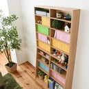 本棚 大容量 可動棚 1cmピッチ サイズ調整 薄型 スリム 薄い 壁面収納 オープンラック 書棚 ブックラック コレクション おしゃれ シンプル 北欧 白 ホワイト 茶 【納期A】【jp-yh-110h】