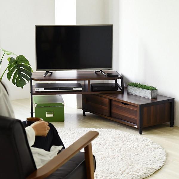 テレビ台 伸縮 TVボード ローボード 北欧 おしゃれ 収納スペース 棚 引出し付き 【納期A】【jpk-drt-1010】