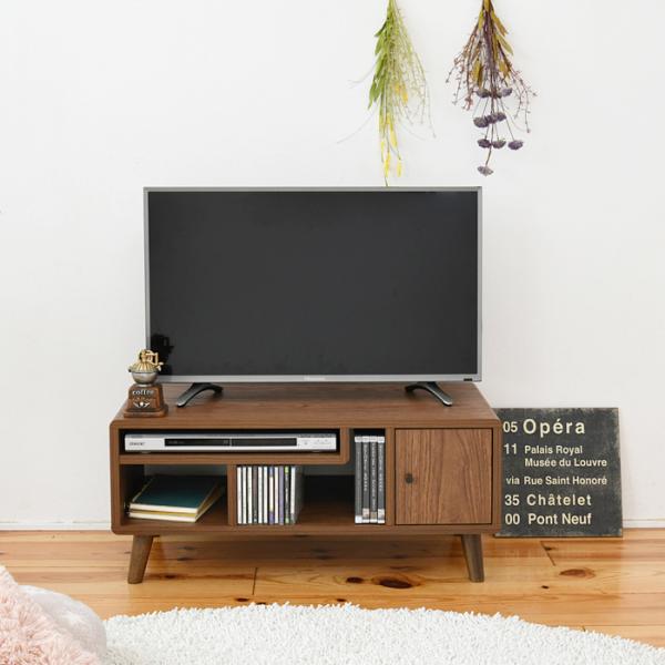 テレビ台 テレビボード TV台 TVボード ローボード 棚 収納 ドア 扉付き コンパクト 省スペース 小さい ミニ かわいい おしゃれ 収納 棚 木目 北欧 1人暮らし 【納期A】【jpk-fap-0004】