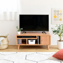 テレビ台 テレビボード TV台 TVボード ローボード 棚 収納 ドア 扉付き コンパクト 省スペース 小さい ミニ かわいい おしゃれ 収納 棚 木目 北欧 1人暮らし 【納期A】【jpk-fap-0004】