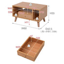 リビングテーブル センターテーブル ローテーブル オープンラック 引き出し コンパクト 省スペース 小さい ミニ かわいい おしゃれ 収納 棚 木目 北欧 1人暮らし 【納期A】【jpk-fap-0013】