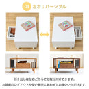 リビングテーブル センターテーブル ローテーブル オープンラック 引き出し コンパクト 省スペース 小さい ミニ かわいい おしゃれ 収納 棚 木目 北欧 1人暮らし 【納期A】【jpk-fap-0013】