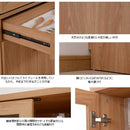 キッチンボード 北欧 食器棚 レンジ台 60cm幅 スリム コンパクト 大容量 キッチン収納 収納棚 おしゃれ 北欧 ナチュラル カントリー 引き出し ガラス扉 ラック 【納期A】【jpk-fap-0020】