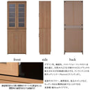 キッチンボード 北欧 食器棚 レンジ台 60cm幅 スリム コンパクト 大容量 キッチン収納 収納棚 おしゃれ 北欧 ナチュラル カントリー 引き出し ガラス扉 ラック 【納期A】【jpk-fap-0020】