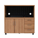 キッチンカウンター 幅90cm キッチンワゴン キャスター付き おしゃれ 北欧 仕切り コンパクト 北欧 レンジ台 食器棚 スライドレール 家電 炊飯器 コンセント付き 【納期A】【jpk-fap-0030】