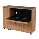 キッチンカウンター 120cm 幅 キッチンワゴン キッチン収納 おしゃれ 食器棚 引き出し コンパクト 北欧 レンジ台 レンジボード 家電 コンセント キャスターつき 【納期A】【jpk-fap-0030set】