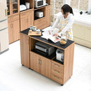 キッチンカウンター 120cm 幅 キッチンワゴン キッチン収納 おしゃれ 食器棚 引き出し コンパクト 北欧 レンジ台 レンジボード 家電 コンセント キャスターつき 【納期A】【jpk-fap-0030set】