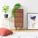 チェスト 収納棚 コンパクト 省スペース 小さい ミニ 小型 4段 引き出し 引出し 収納 棚 木目 柄 北欧 ナチュラル カントリー おしゃれ ひとり暮らし 1人暮らし 【納期A】【jpk-fap-0031】