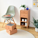 チェスト 収納棚 コンパクト 省スペース 小さい ミニ 小型 4段 引き出し 引出し 収納 棚 木目 柄 北欧 ナチュラル カントリー おしゃれ ひとり暮らし 1人暮らし 【納期A】【jpk-fap-0031】