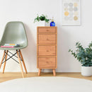 チェスト 収納棚 コンパクト 省スペース 小さい ミニ 小型 4段 引き出し 引出し 収納 棚 木目 柄 北欧 ナチュラル カントリー おしゃれ ひとり暮らし 1人暮らし 【納期A】【jpk-fap-0031】