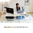 デスク 机 ラック 伸縮式 収納棚 コンパクト 省スペース 小さい ミニ 小型 引き出し 引出し 収納 棚 木目 北欧 ナチュラル カントリー ひとり暮らし 1人暮らし 【納期A】【jpk-fap-0036】