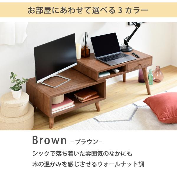 デスク 机 ラック 伸縮式 収納棚 コンパクト 省スペース 小さい ミニ 小型 引き出し 引出し 収納 棚 木目 北欧 ナチュラル カントリー ひとり暮らし 1人暮らし 【納期A】【jpk-fap-0036】