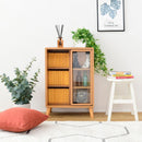 ラック スライド扉 スライドドア 収納棚 オープンラック コンパクト 省スペース 小さい ミニ 小型 かわいい おしゃれ 北欧 ナチュラル カントリー 1人暮らし 【納期A】【jpk-fap-0038】