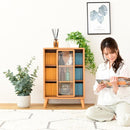 ラック スライド扉 スライドドア 収納棚 オープンラック コンパクト 省スペース 小さい ミニ 小型 かわいい おしゃれ 北欧 ナチュラル カントリー 1人暮らし 【納期A】【jpk-fap-0038】