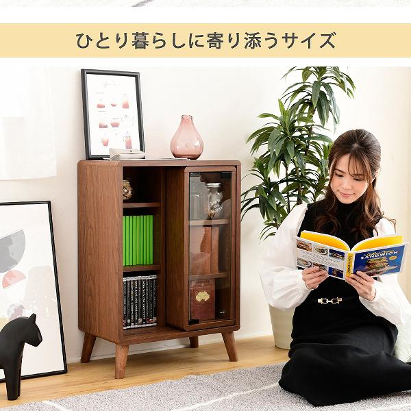 ラック スライド扉 スライドドア 収納棚 オープンラック コンパクト 省スペース 小さい ミニ 小型 かわいい おしゃれ 北欧 ナチュラル カントリー 1人暮らし 【納期A】【jpk-fap-0038】