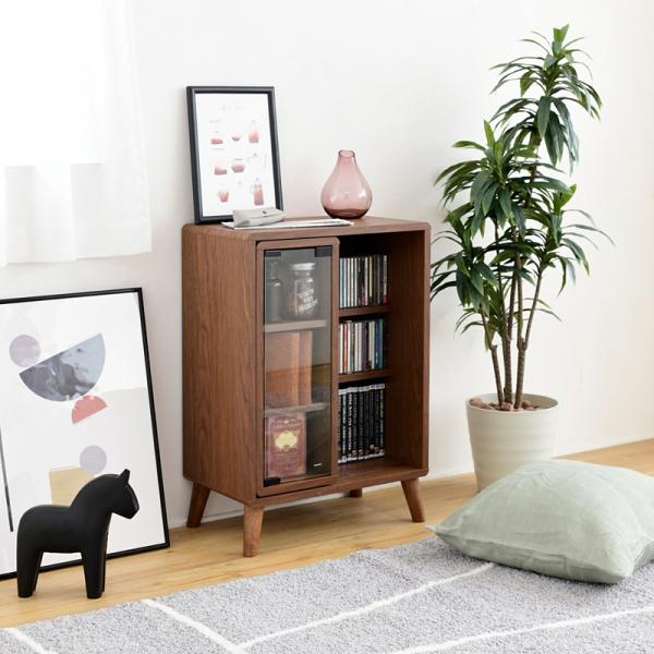 ラック スライド扉 スライドドア 収納棚 オープンラック コンパクト 省スペース 小さい ミニ 小型 かわいい おしゃれ 北欧 ナチュラル カントリー 1人暮らし 【納期A】【jpk-fap-0038】