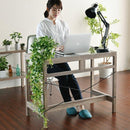 デスク シンプル ガラス天板 木製 おしゃれ 北欧 レトロ アンティーク ウッド インテリア ナチュラル カントリー 【納期A】【jpk-faw-0003】