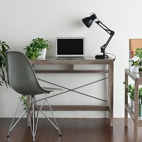 デスク シンプル ガラス天板 木製 おしゃれ 北欧 レトロ アンティーク ウッド インテリア ナチュラル カントリー 【納期A】【jpk-faw-0003】