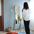 スタンドミラー 姿見 鏡 ミラー ナチュラル 雰囲気 カントリー インテリア 北欧 木製 ウッド wood おしゃれ かわいい シンプル 【納期A】【jpk-faw-0008】