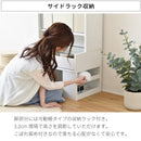 ドレッサー 三面鏡 ロータイプ 低い 3面鏡 化粧台 収納棚 収納ラック 引き出し 棚 可動棚 北欧 ナチュラル カントリー おしゃれ シンプル 白 ホワイト 【納期A】【jpk-fdr-0003set】