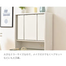 ドレッサー 三面鏡 ロータイプ 低い 3面鏡 化粧台 収納棚 収納ラック 引き出し 棚 可動棚 北欧 ナチュラル カントリー おしゃれ シンプル 白 ホワイト 【納期A】【jpk-fdr-0003set】