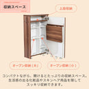 ドレッサー コンパクト 小型 省スペース すき間 隙間 キャスター付き 鏡 ミラー 棚 収納 ラック 可動棚 折りたたみ 折り畳み デスク コスメワゴン 化粧品 化粧台 【納期A】【jpk-fdr-0006】