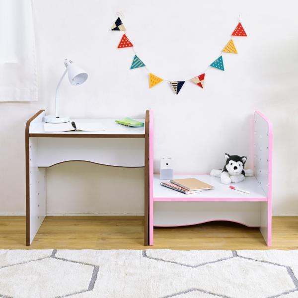 デスク 机 子供用 子ども用 キッズデスク 安全 安心 高さ調節 調整 天板 座卓 EVA クッション素材 低学年 小学校 保育園 幼稚園 学習机 学童 かわいい おしゃれ 【納期A】【jpk-fes-0001】